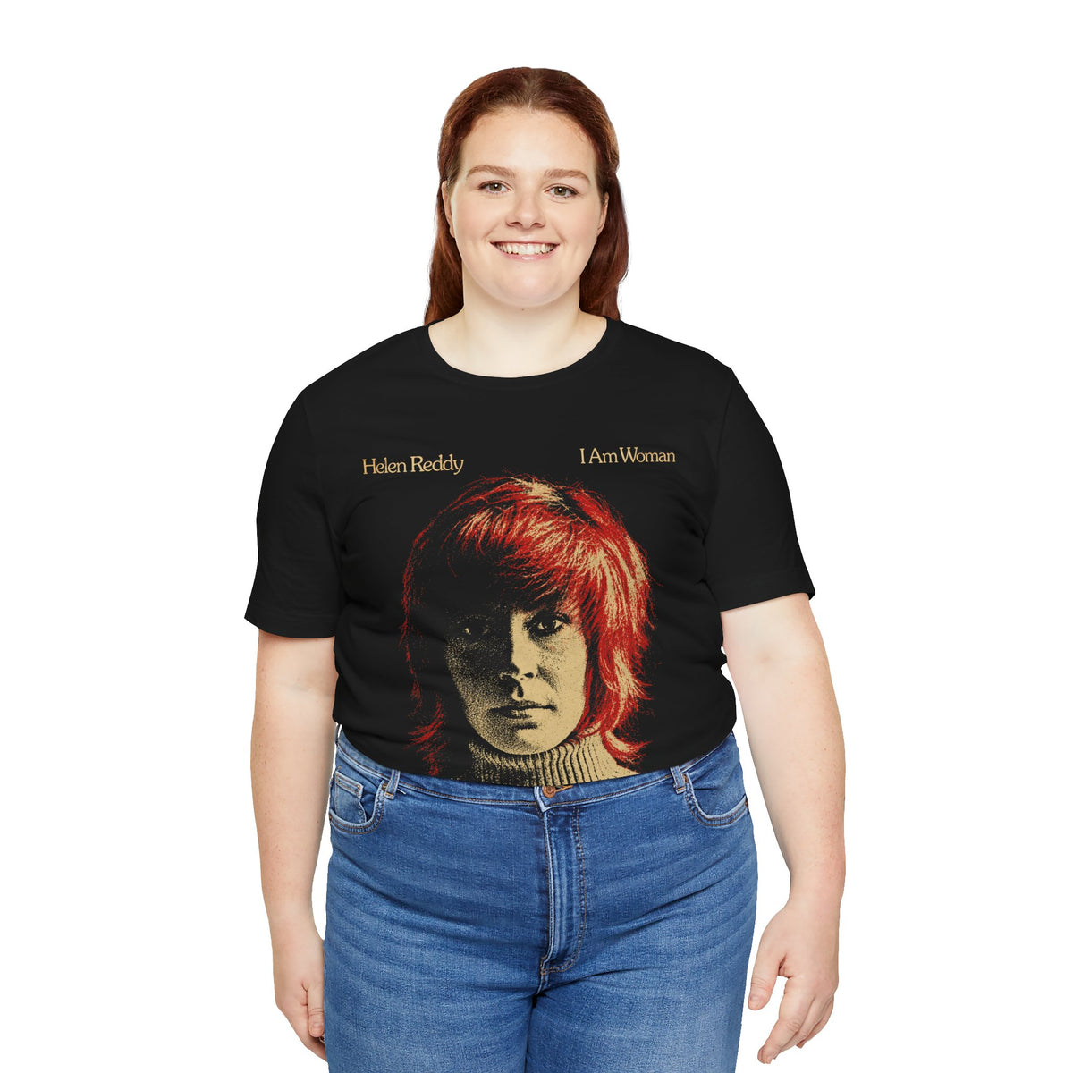 Helen Reddy (I Am Woman Graphic with Vintage Print Effect)