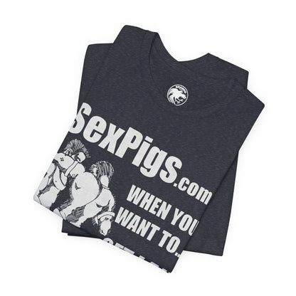 Sexpigs.com (Replica Promo Shirt/90's and Early 2000's Gay Hookup Website)