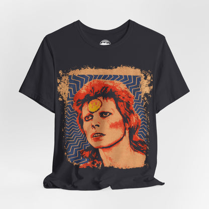 David Bowie (Ziggy Stardust Mosquitohead Inspired Graphic with Vintage Print)