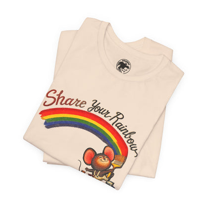 Share Your Rainbow (Replica 70's Iron-On Transfer Graphic)