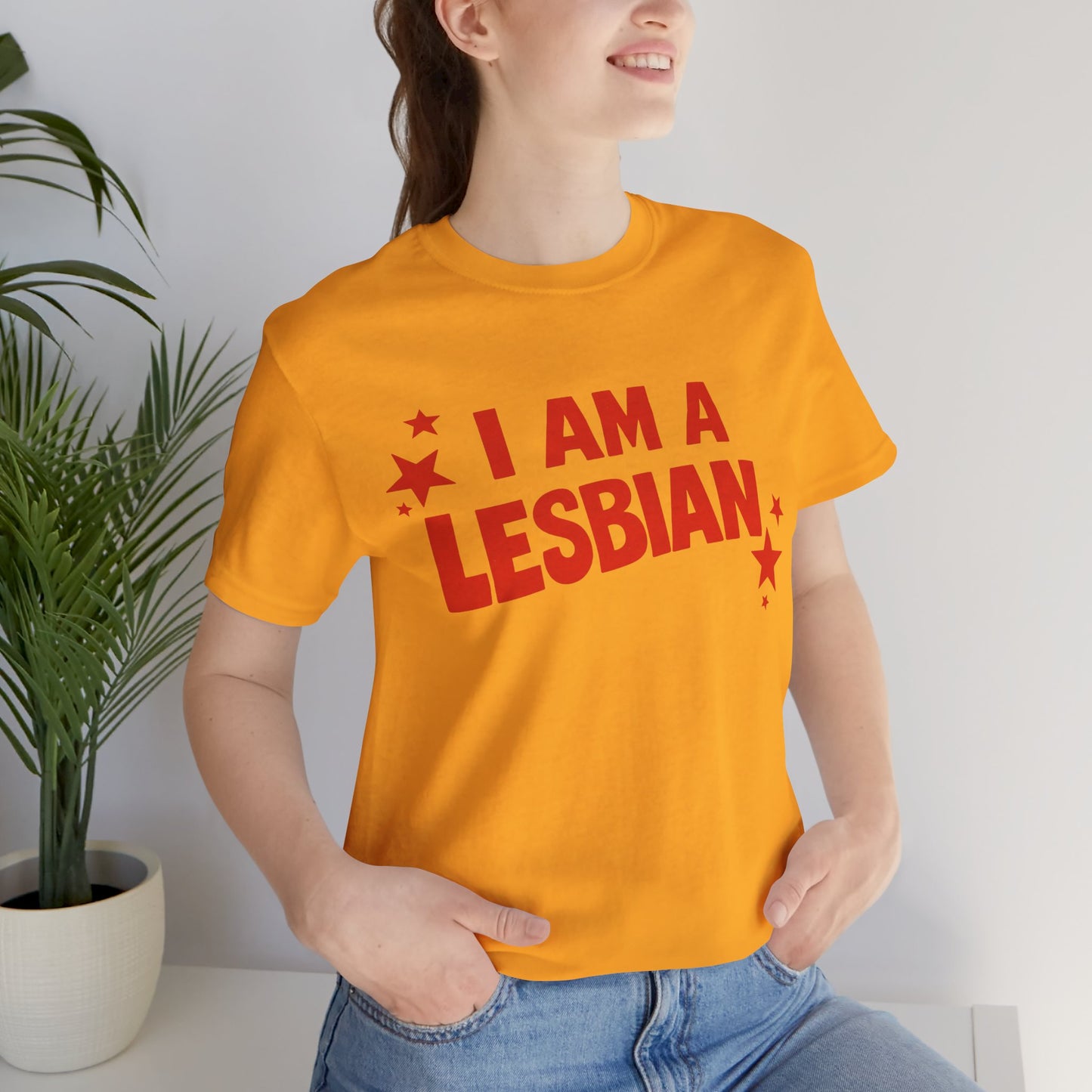 I Am A Lesbian (Replica Lyn Cooper 1974 International Women's Day Protest Shirt)