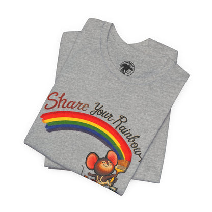 Share Your Rainbow (Replica 70's Iron-On Transfer Graphic)