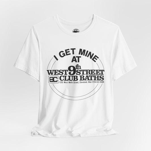 West 9th Street Club Baths Cleveland (Replica Late 70's Promo Shirt for Cleveland Club Bath Location)