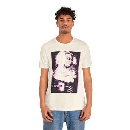 Divine (Replica 80's Promo tee with Vintage Pink Punk Trash Effect)
