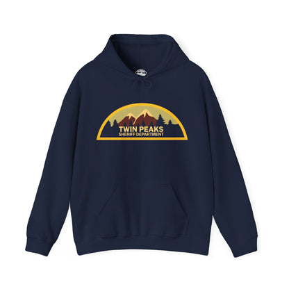 Twin Peaks Sheriff Department Hoodie (Logo with Vintage Print Effect/Twin Peaks Shirt)
