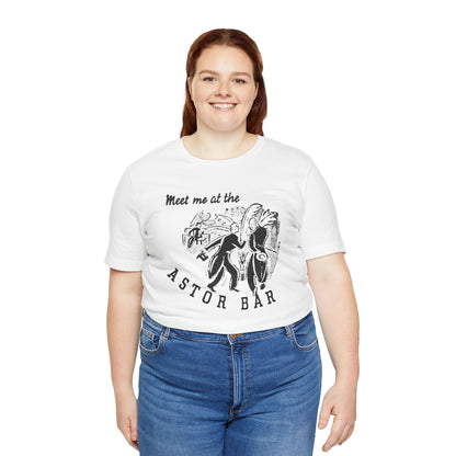 The Astor Bar (Historic New York City Gay Bar/1910-1967/Astor Hotel Times Square/Image on Shirt from 1920's Matchbook)