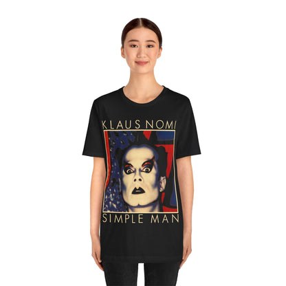 Klaus Nomi (Simple Man/Large Graphic with Vintage Print Effect/Klaus Nomi Shirt)