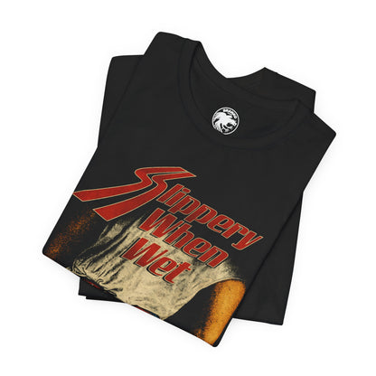 Bon Jovi (Replica Slipper When Wet Tour Shirt/Front Design/Hair Metal/80's Metal)