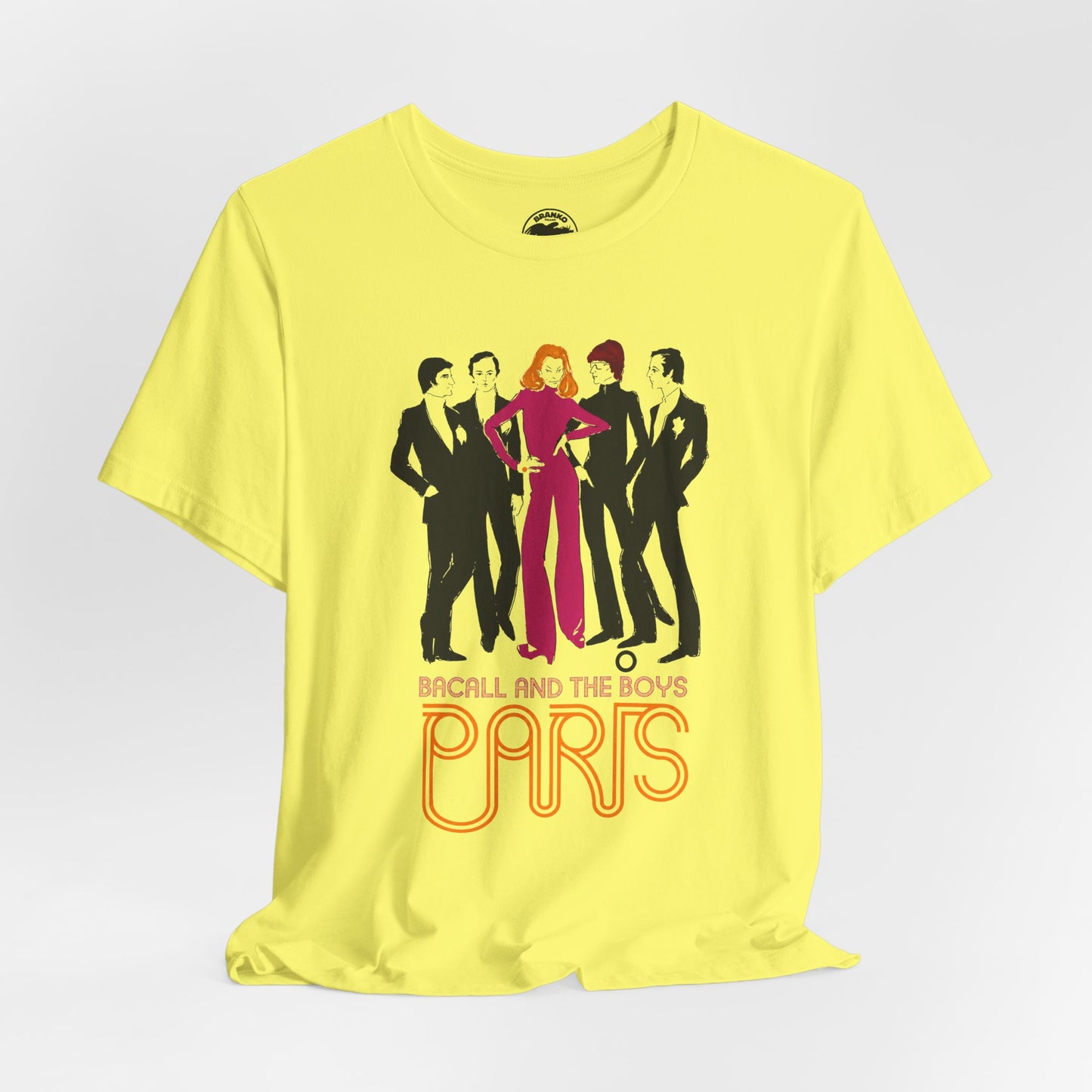 Bacall and the Boys (Promo Graphic/Lauren Bacall,Yves Saint Laurent, Pierre Cardin, Giorgio Armani, Emanuel Ungaro, and Marc Bohan)