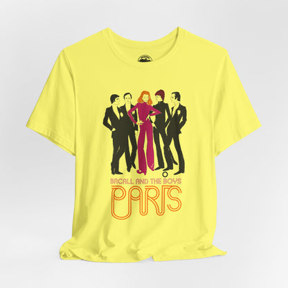 Bacall and the Boys (Promo Graphic/Lauren Bacall,Yves Saint Laurent, Pierre Cardin, Giorgio Armani, Emanuel Ungaro, and Marc Bohan)