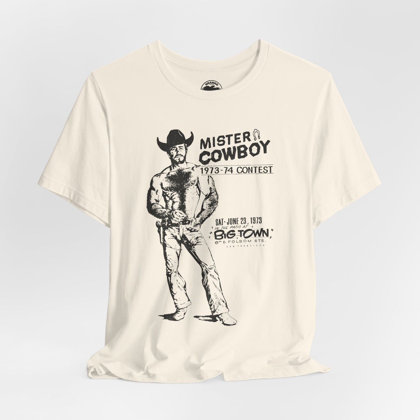 Mister Cowboy (1973-74 Contest/Souvenir T-Shirt/San Francisco Contest at Big Town)