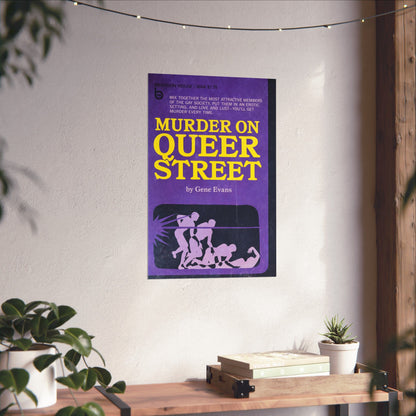 Murder on Queer Street (60's Gay Pulp Novel Art Poster)