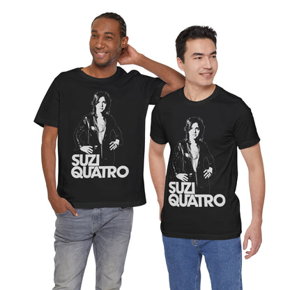 Suzi Quatro (Replica Promo Tee with Vintage Print Effect)