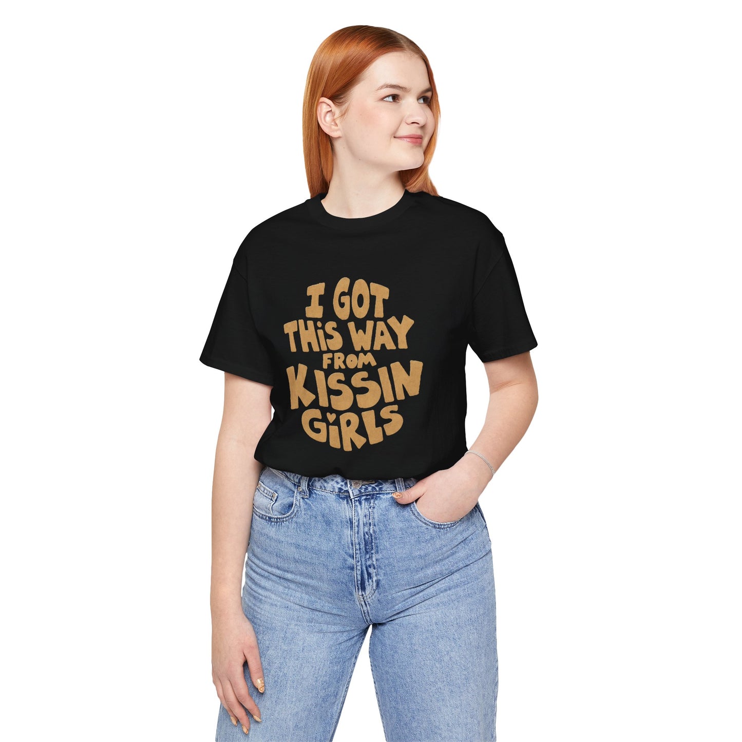 I Got This Way From Kissin’ Girls  (Replica 70's Lesbian Pride Shirt)
