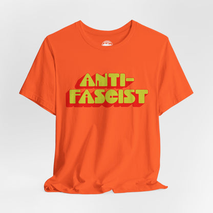 Anti-Fascist (70's Font with Vintage Print Effect)
