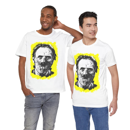 Hannibal Lecter (Portrait with Vintage Punk Graphic)