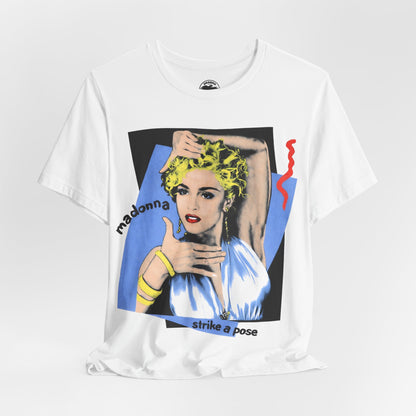 Madonna (Replica “Strike a Pose” Vogue Shirt/Blond Ambition Tour/1990/Madonna Strike a Pose Shirt)