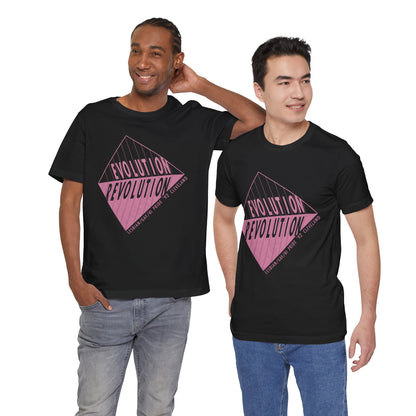 1992 Cleveland Pride (Replica Lesbian, Gay and Bi Pride Shirt/Cleveland Gay Pride/Evolution Revolution)